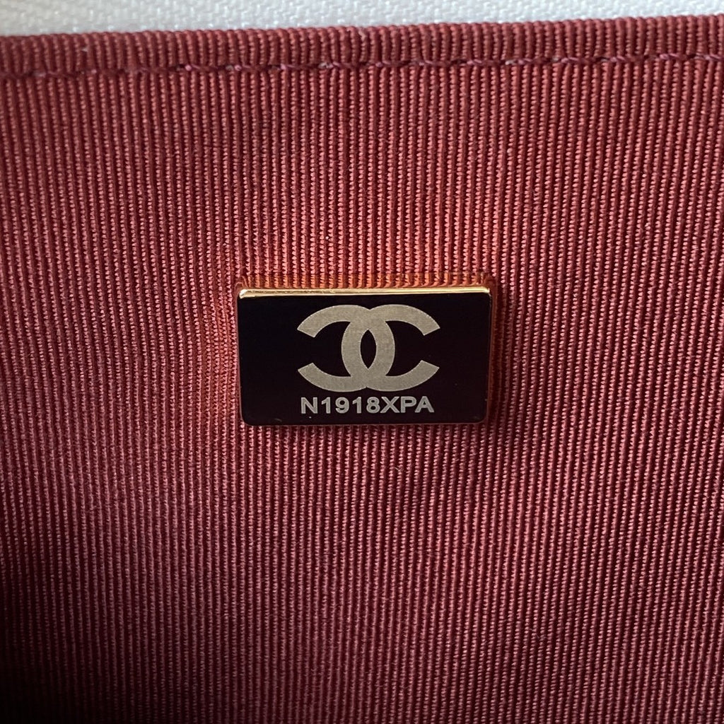 23A Lambskin Quilted CC Chain Hobo