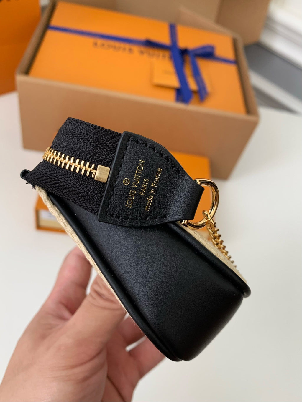 Lafite Cotton Mini Pochette Accessoires Bag