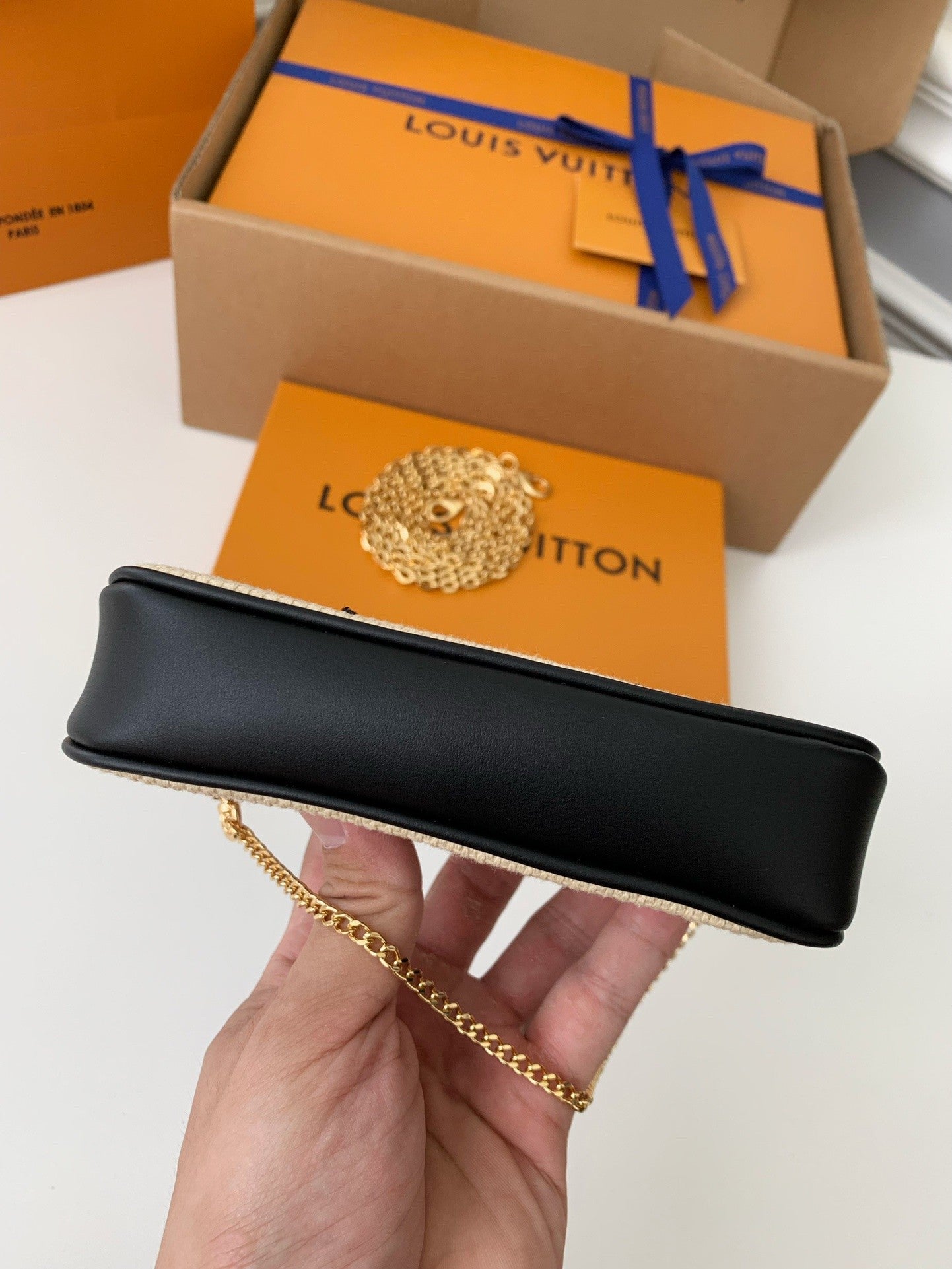 Lafite Cotton Mini Pochette Accessoires Bag