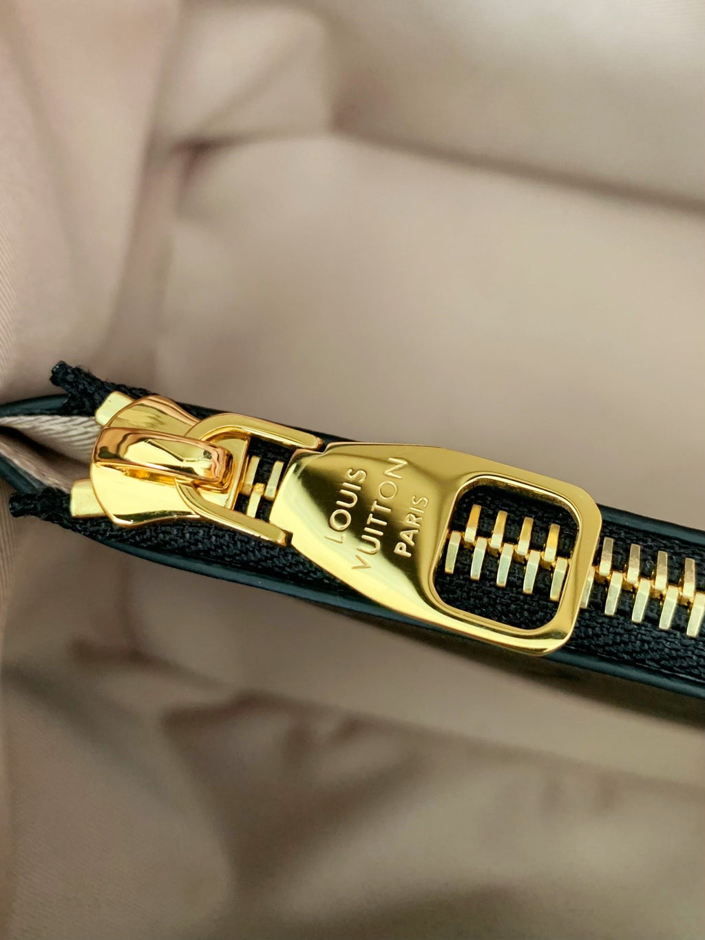 Monogram Embroidery Cotton Bucket Bag