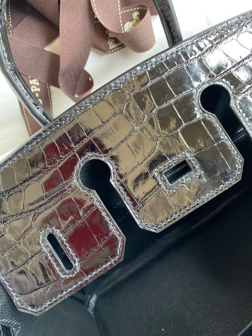 Birkin 25cm Alligator Leather Bag