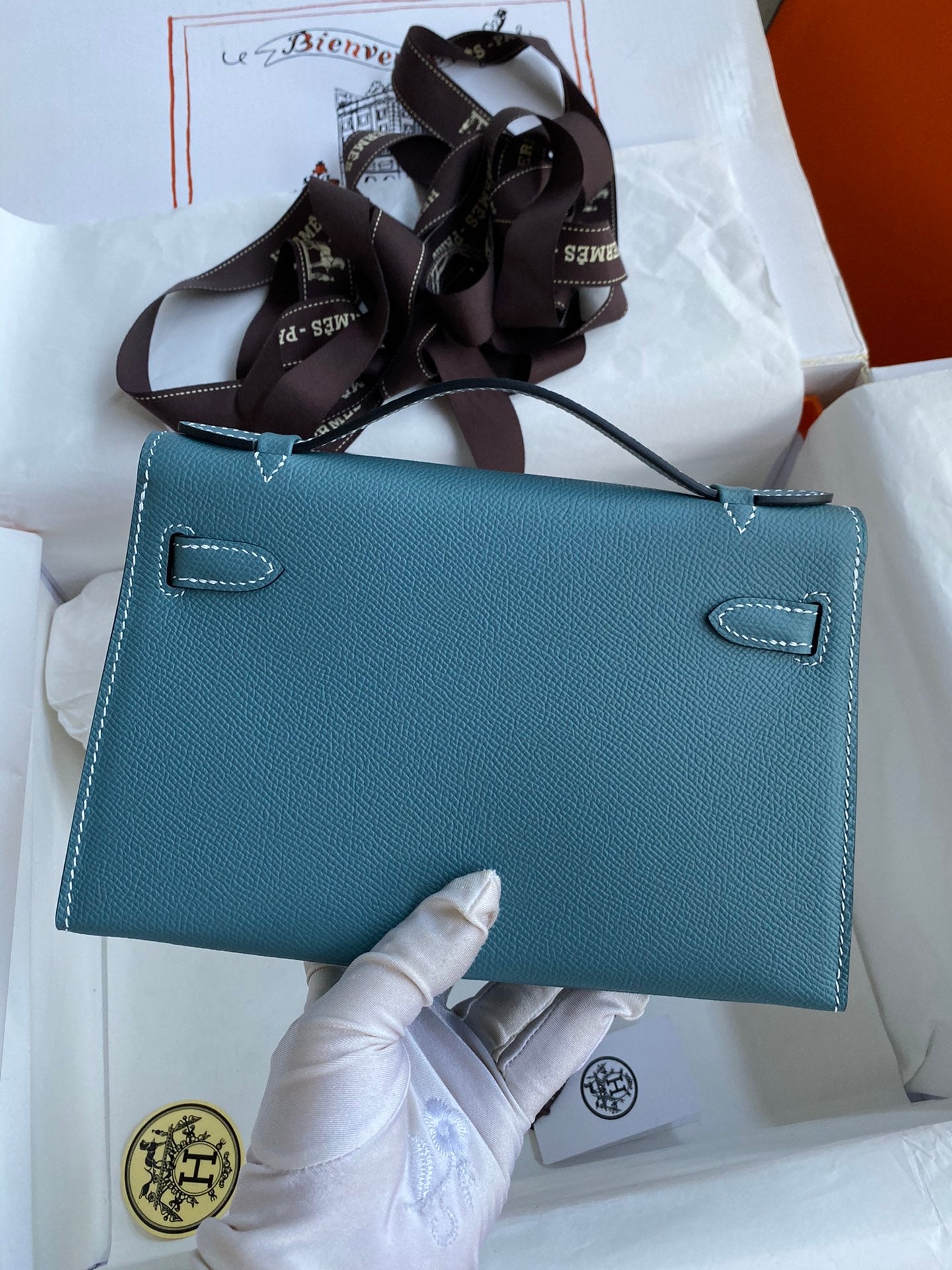 Mini Kelly 22cm Epsom Leather Handbag