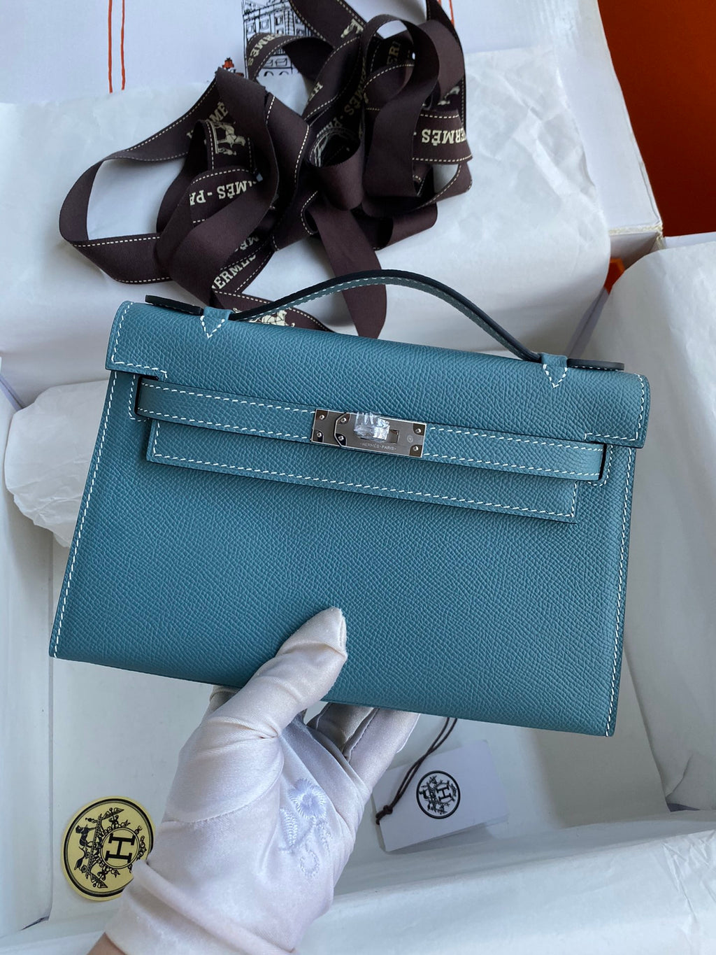 Mini Kelly 22cm Epsom Leather Handbag