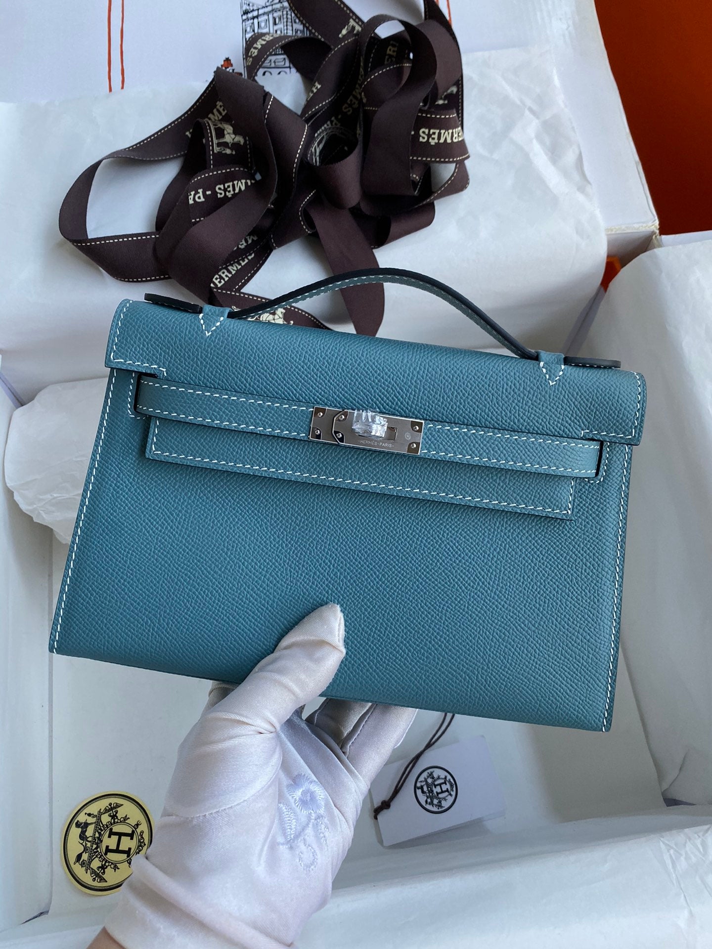 Mini Kelly 22cm Epsom Leather Handbag