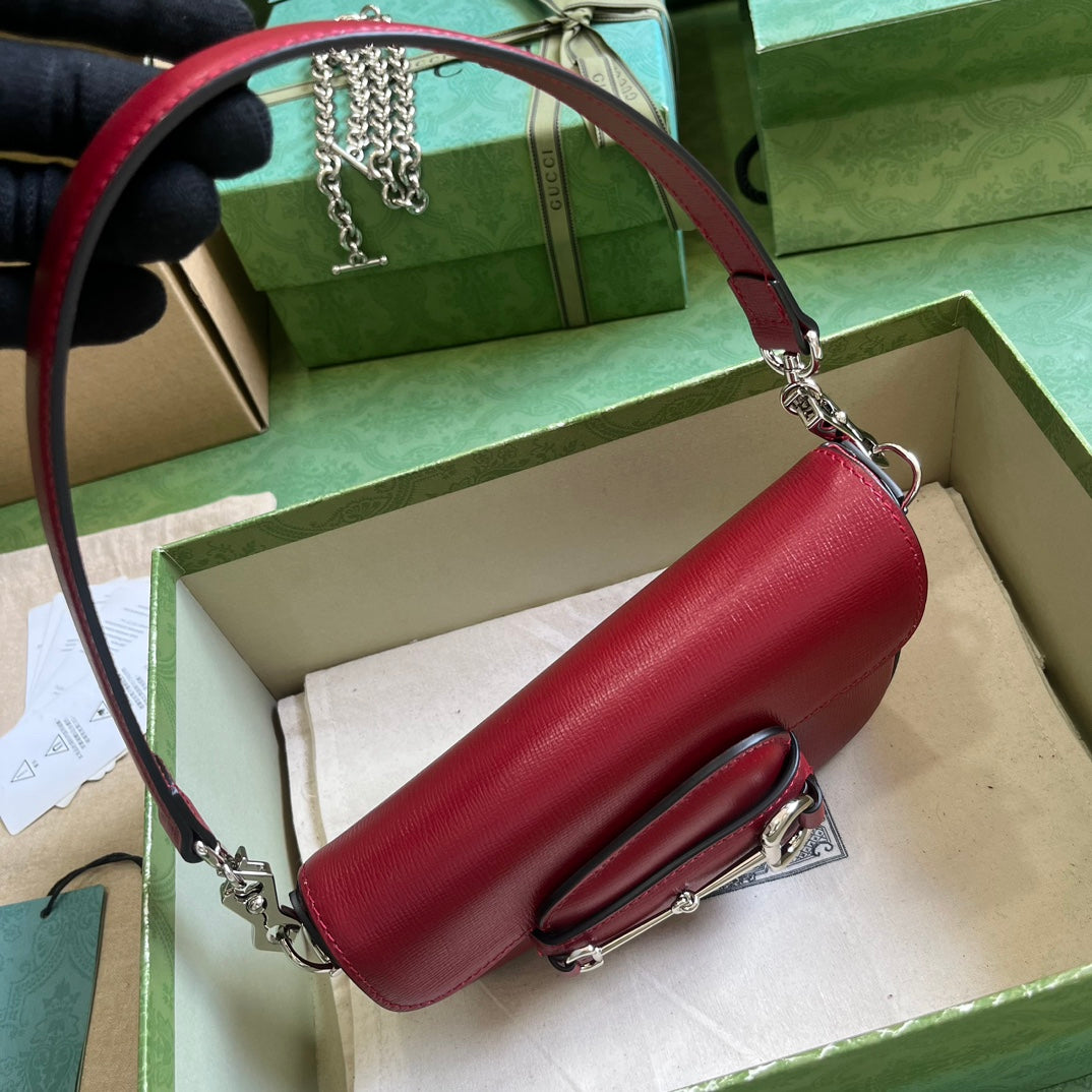 Horsebit 1955 Leather Mini Chain Shoulder Bag