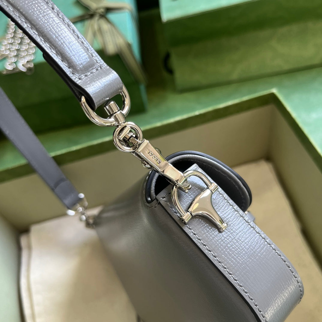 Horsebit 1955 Leather Mini Chain Shoulder Bag