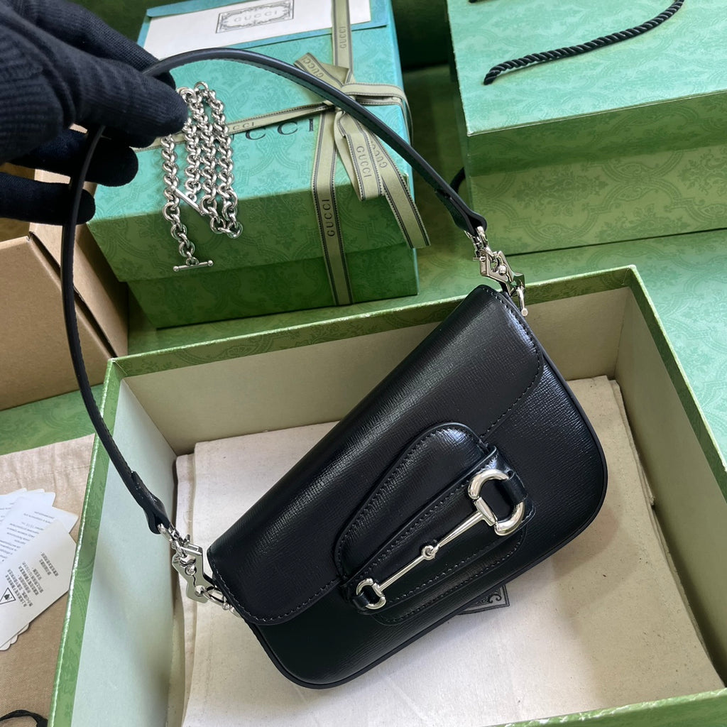 Horsebit 1955 Leather Mini Chain Shoulder Bag