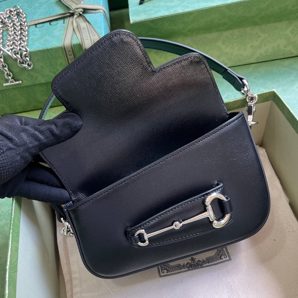 Horsebit 1955 Leather Mini Chain Shoulder Bag