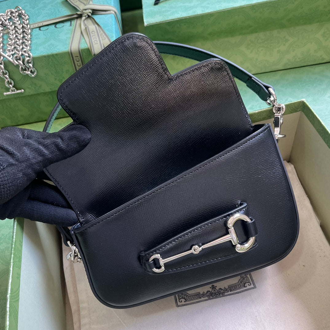 Horsebit 1955 Leather Mini Chain Shoulder Bag