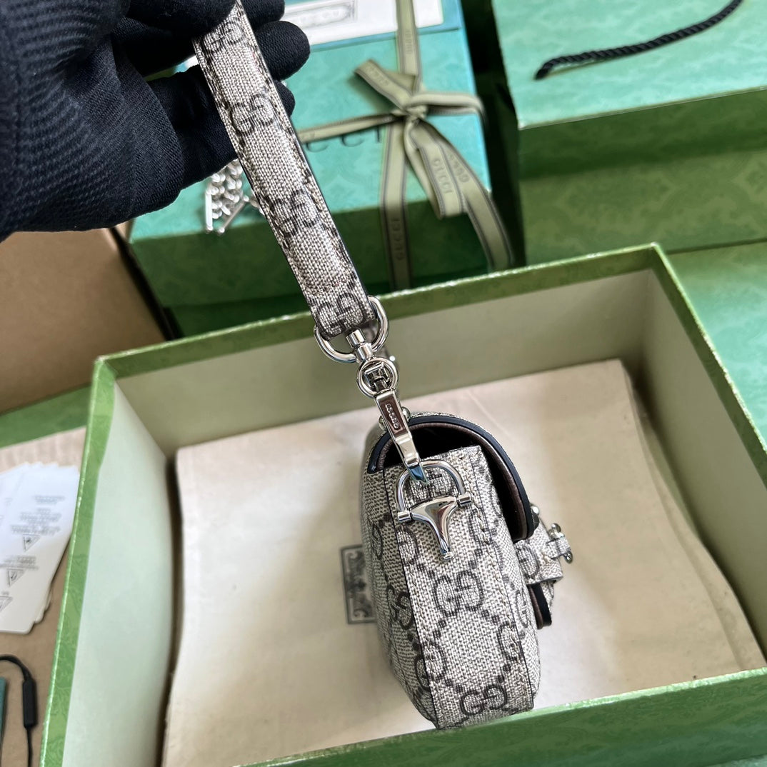 Horsebit 1955 Leather Mini Chain Shoulder Bag