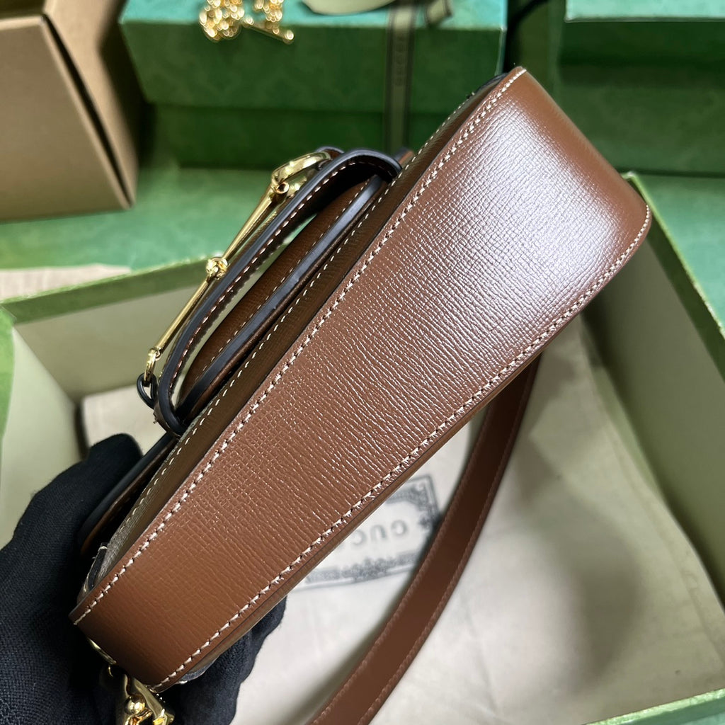 Horsebit 1955 Leather Mini Chain Shoulder Bag