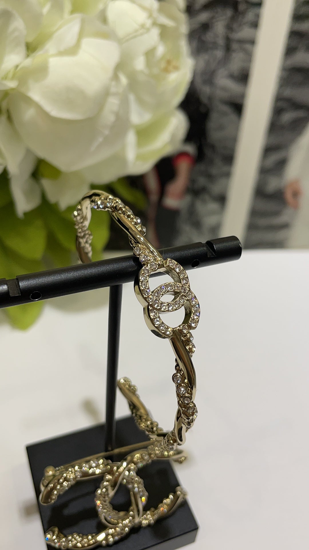 Braided Chain CC Bracelet