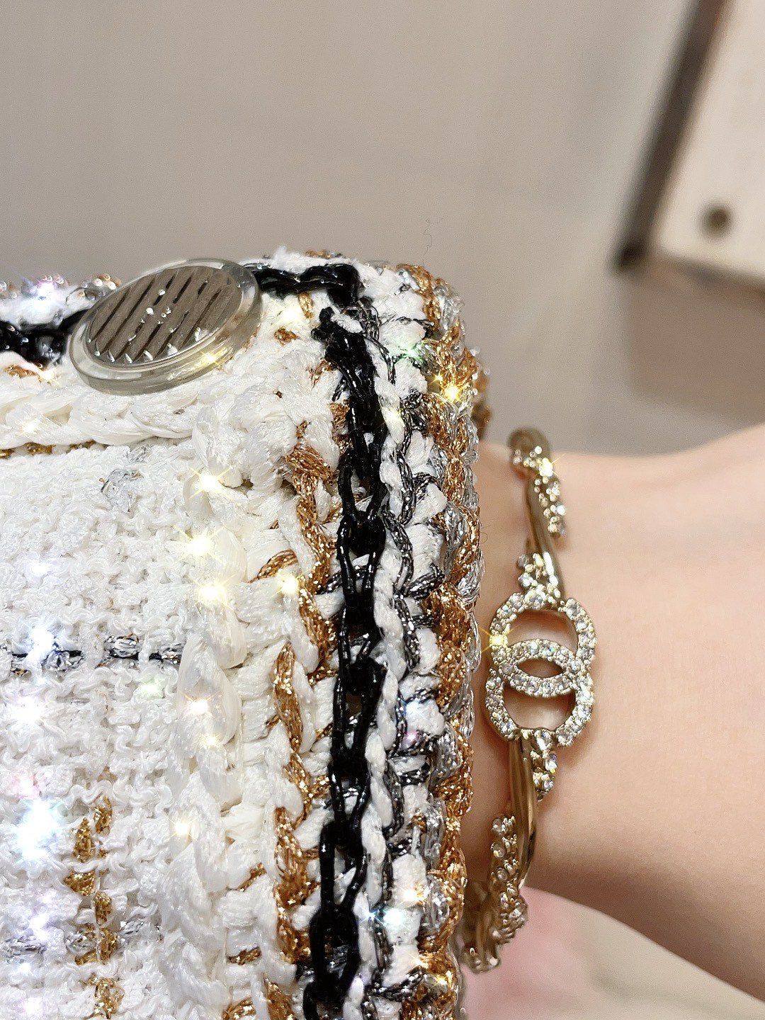 Braided Chain CC Bracelet