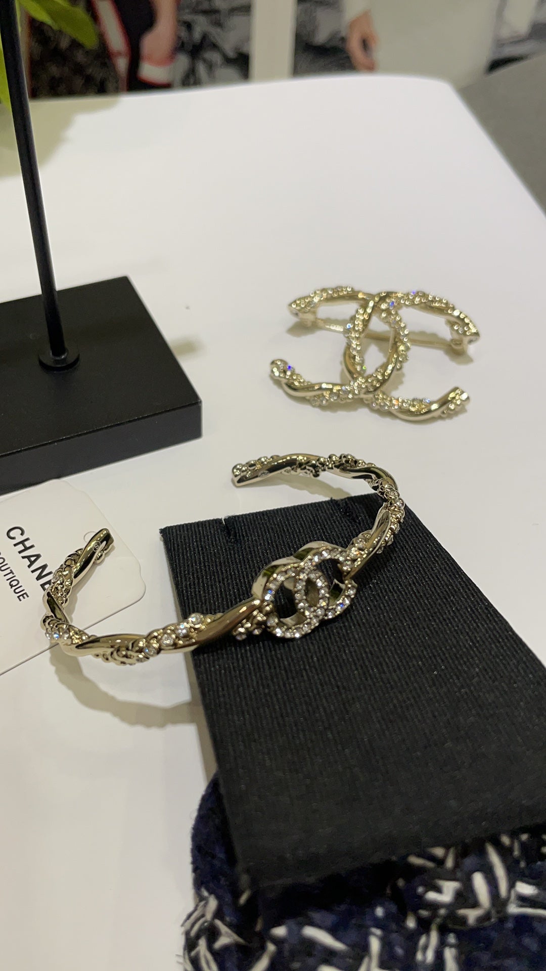 Braided Chain CC Bracelet