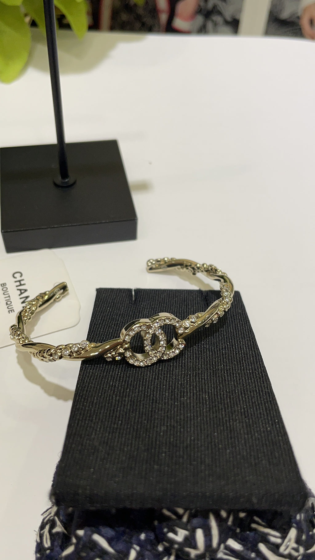 Braided Chain CC Bracelet