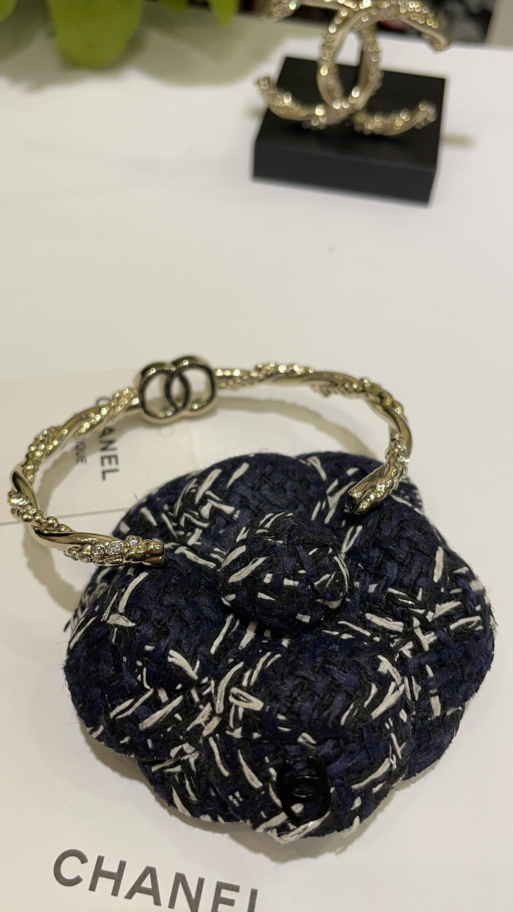 Braided Chain CC Bracelet