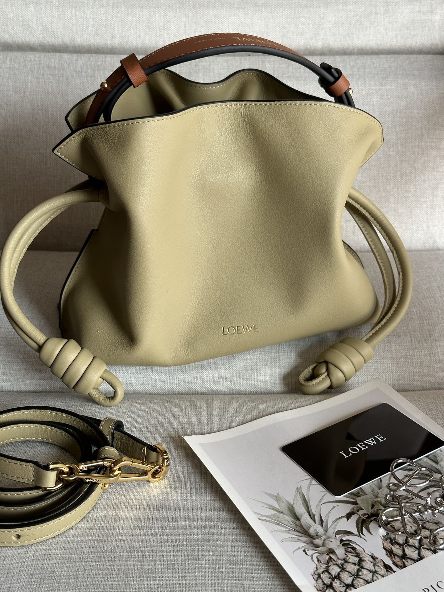 Flamenco Drawstring Shoulder Bag