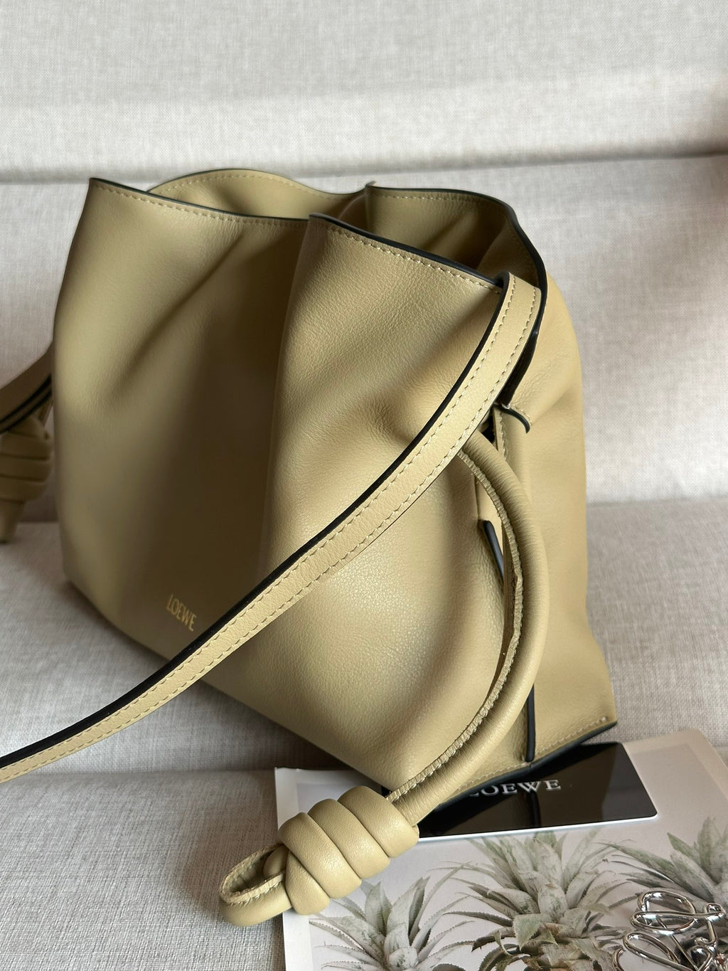 Flamenco Drawstring Shoulder Bag