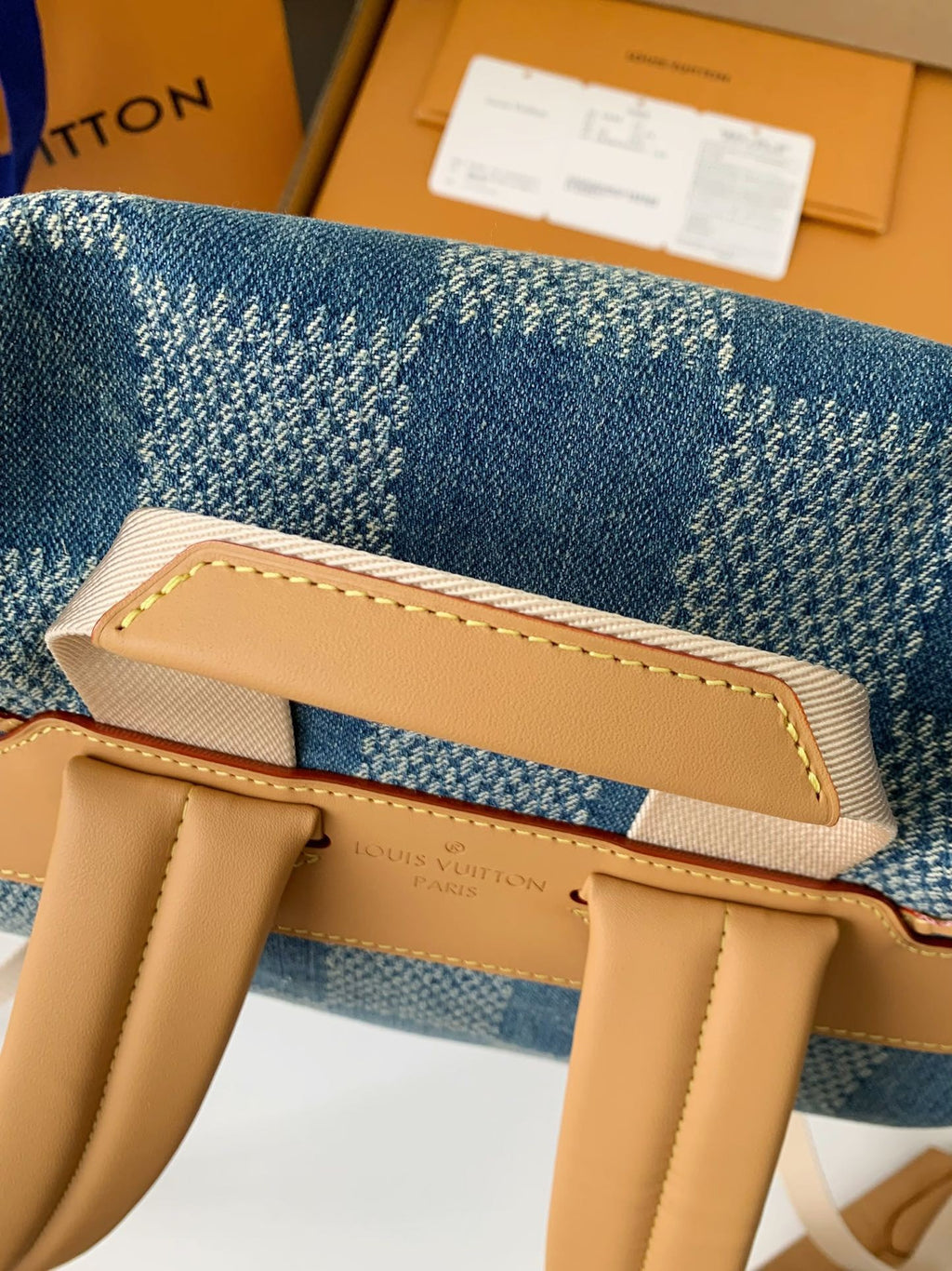 Montsouris-Style Denim Backpack