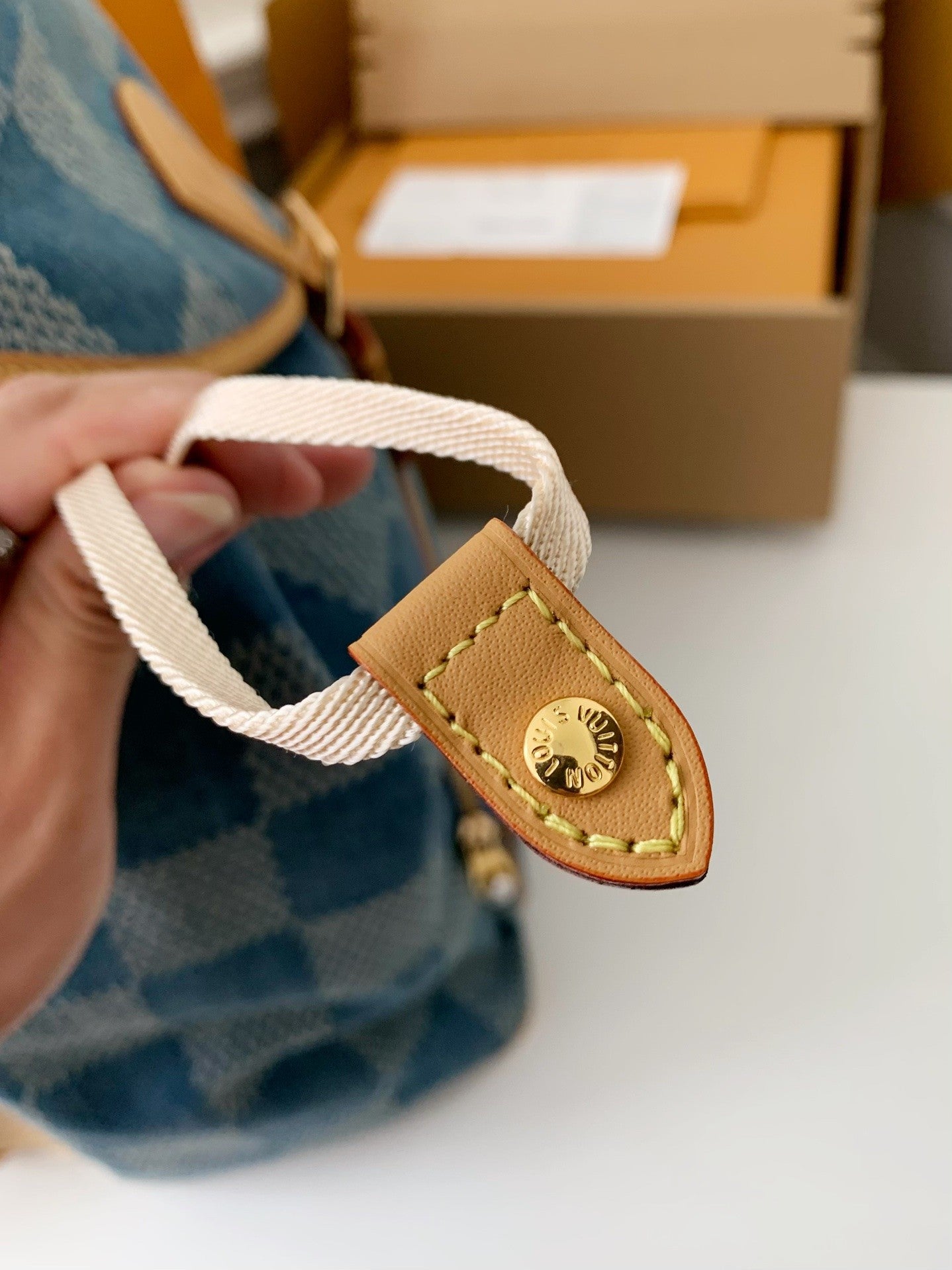 Montsouris-Style Denim Backpack