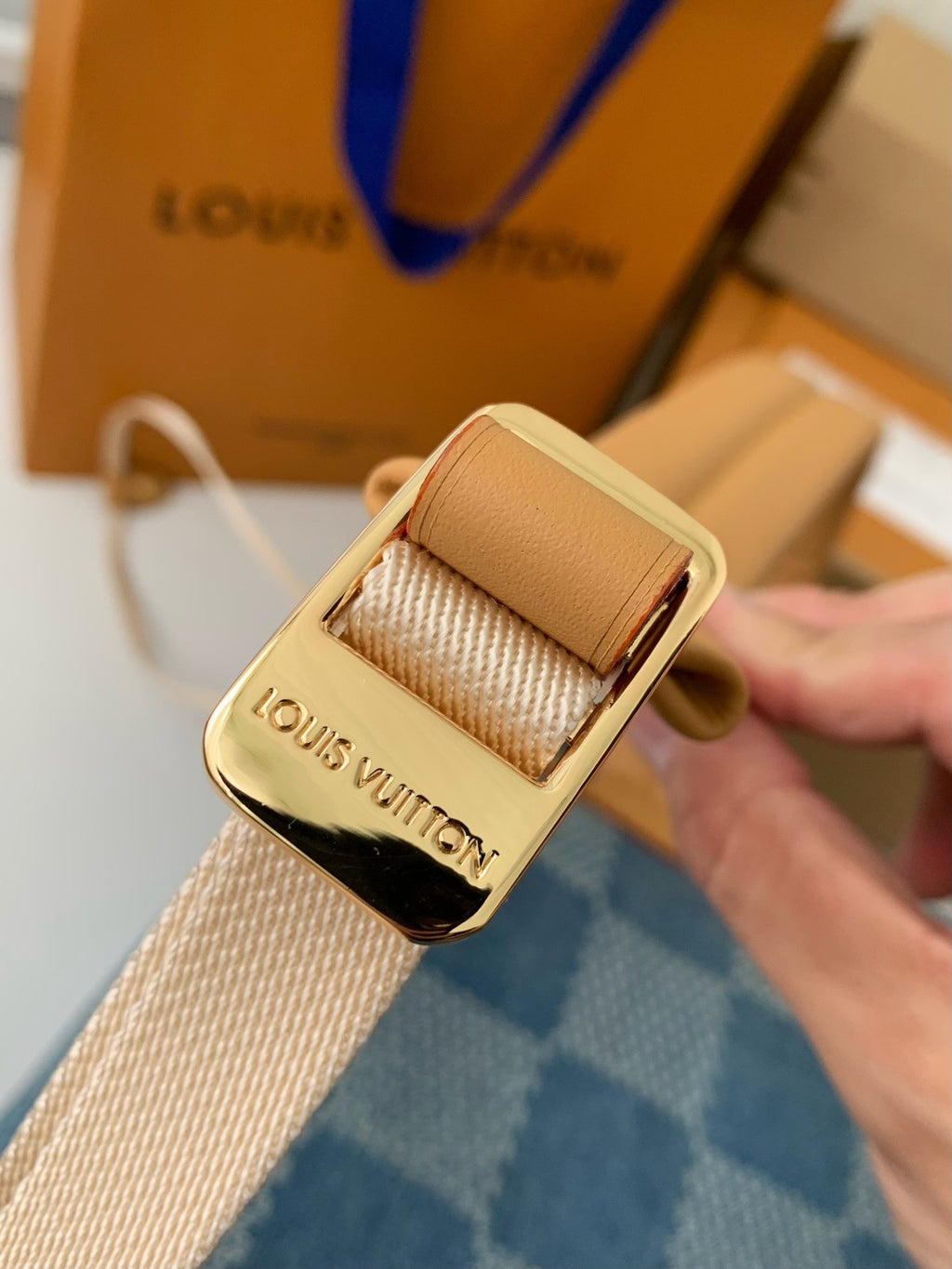 Montsouris-Style Denim Backpack