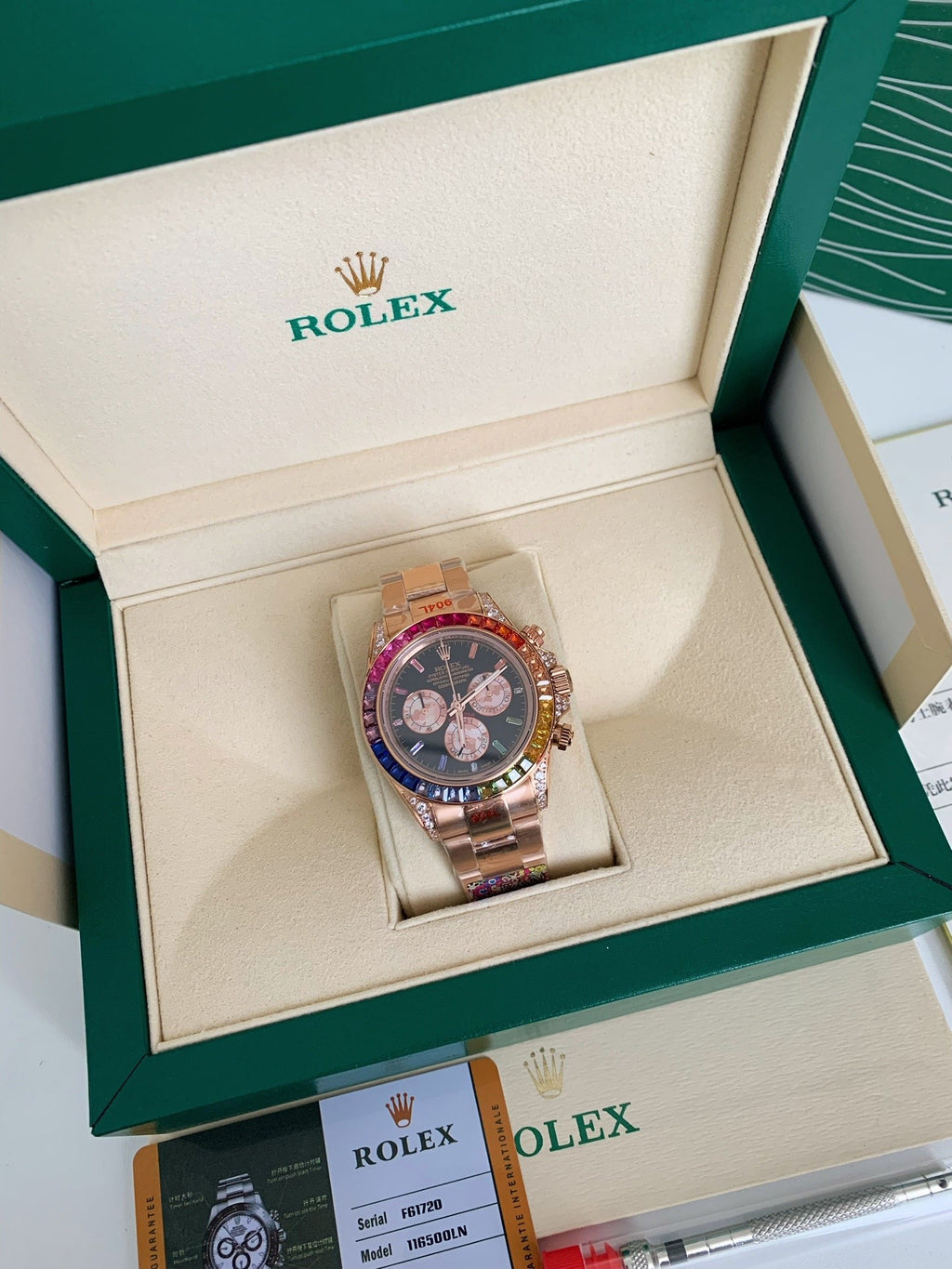 Cosmograph Daytona Rainbow Watch, 40mm