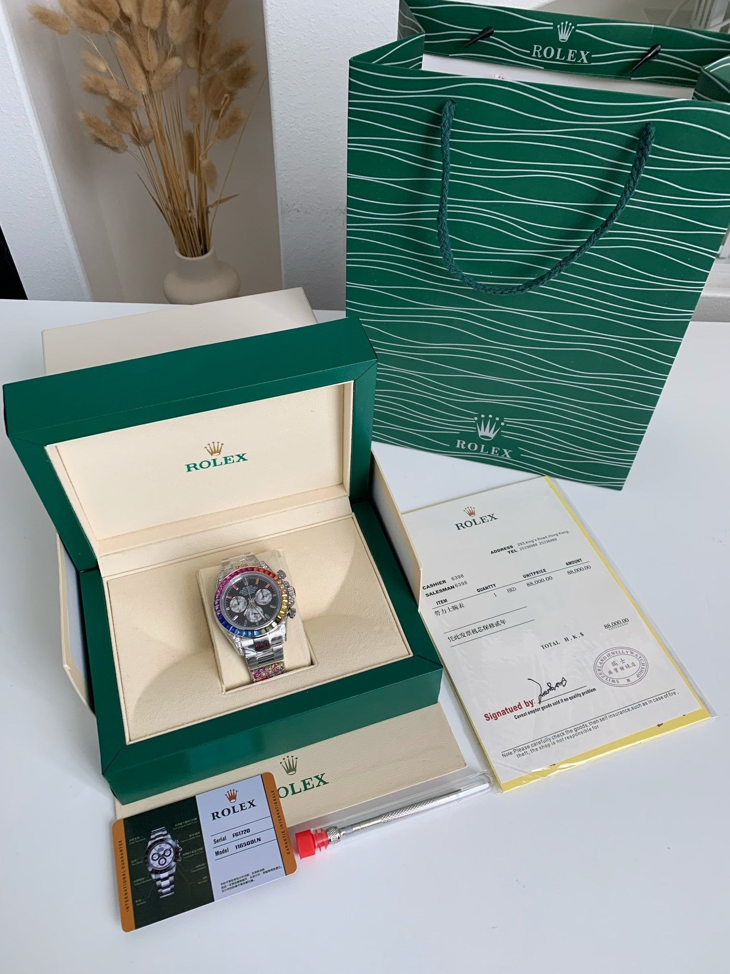 Cosmograph Daytona Rainbow Watch, 40mm