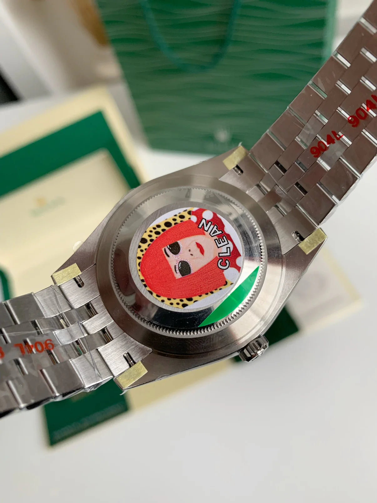 Datejust Style Watch – Black Dial, Fluted Bezel, 41mm Stainless Steel