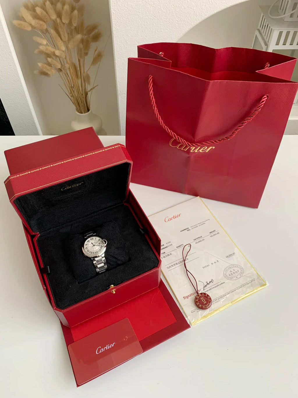 Blue Balloon Style Women's Wristwatch – Silver Dial, 33mm