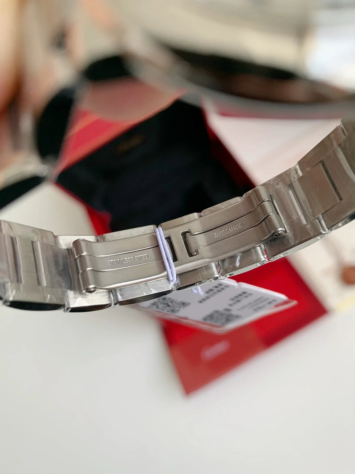 Blue Balloon Style Women's Wristwatch – Silver Dial, 33mm