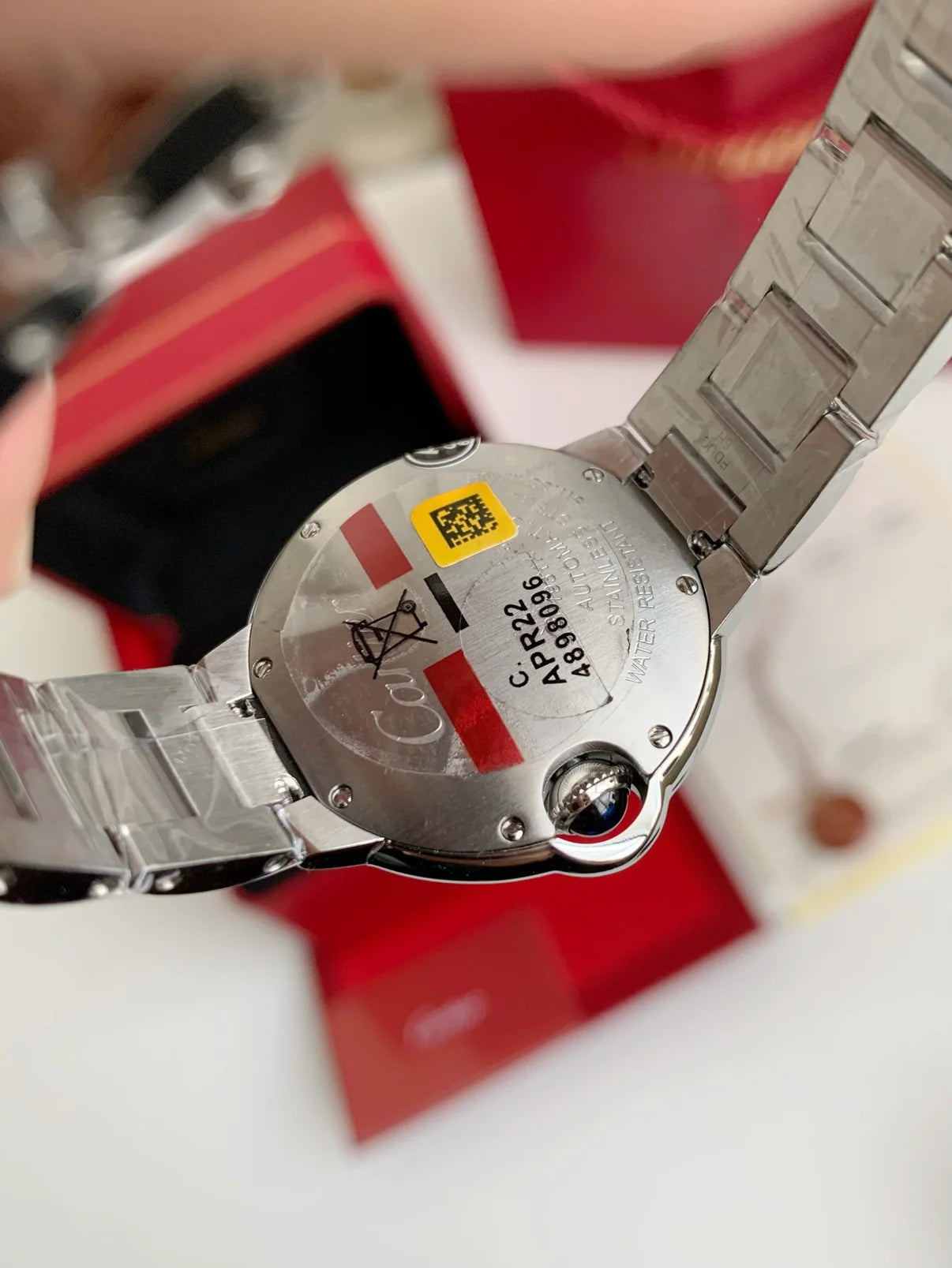 Blue Balloon Style Women's Wristwatch – Silver Dial, 33mm