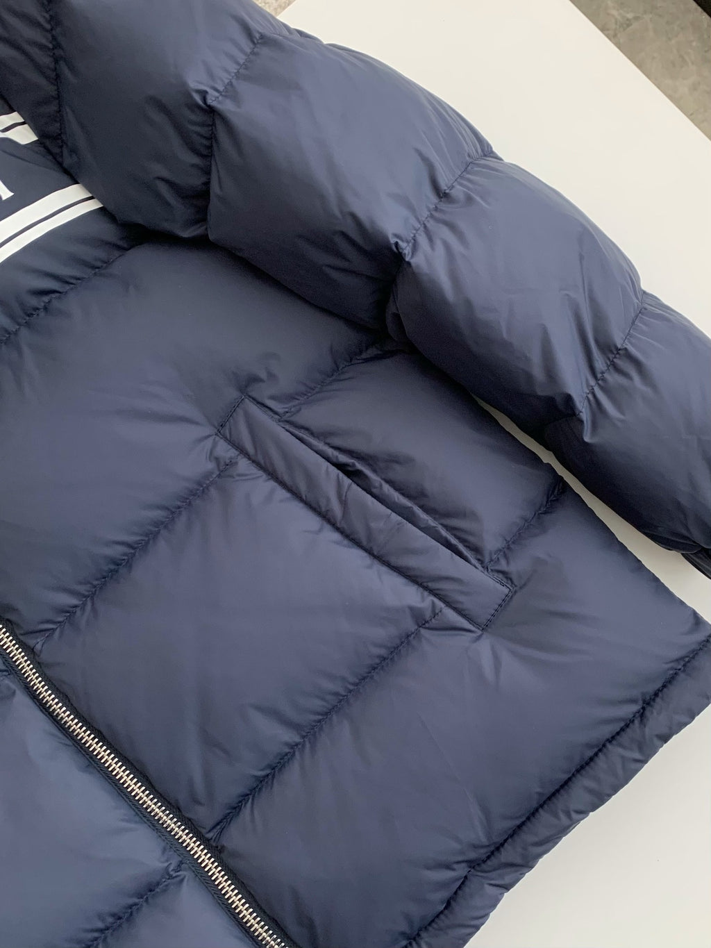 Logo Stripe Down Jacket