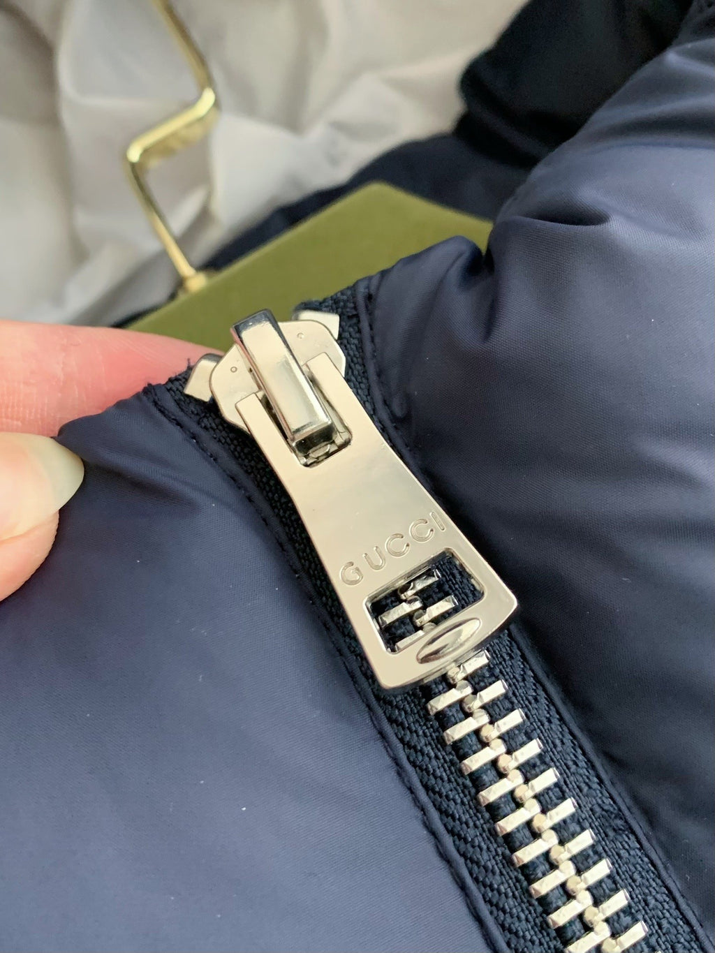 Logo Stripe Down Jacket