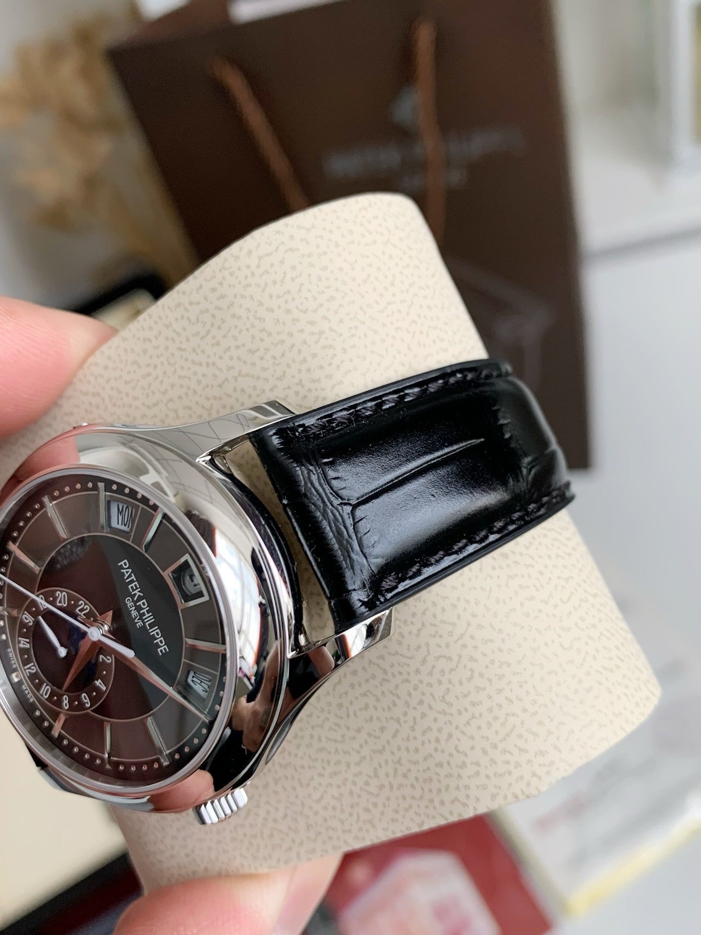 Grand Complications 5205G-013 – Black Dial, Leather Strap | 40mm