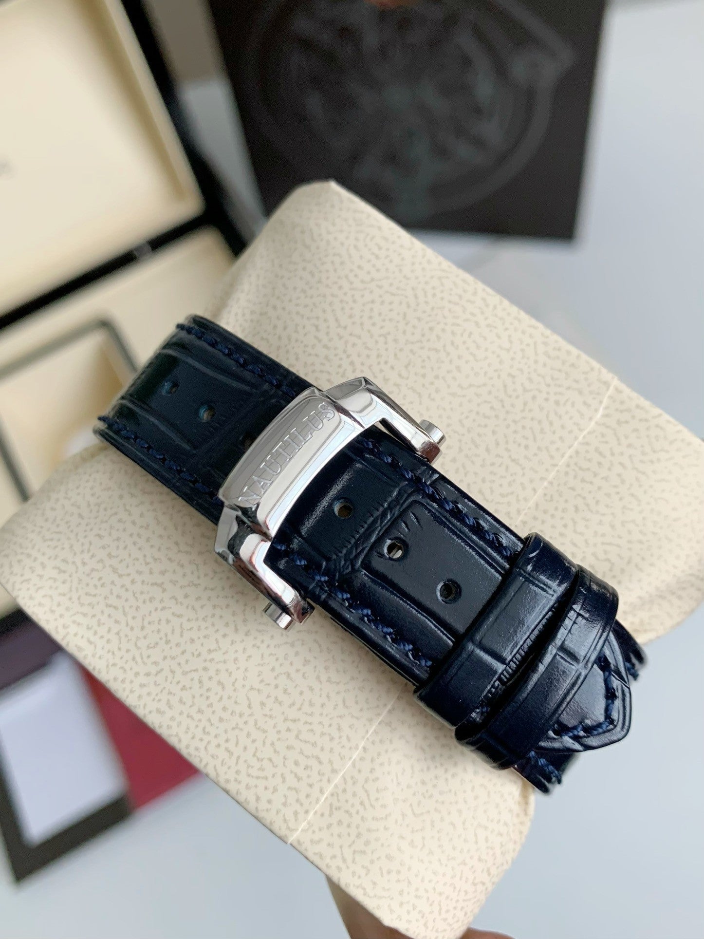 Nautilus 5726 Moonphase Automatic – Blue Dial, Leather Strap | 40.5mm