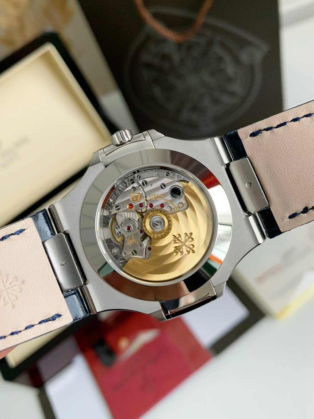 Nautilus 5726 Moonphase Automatic – Blue Dial, Leather Strap | 40.5mm