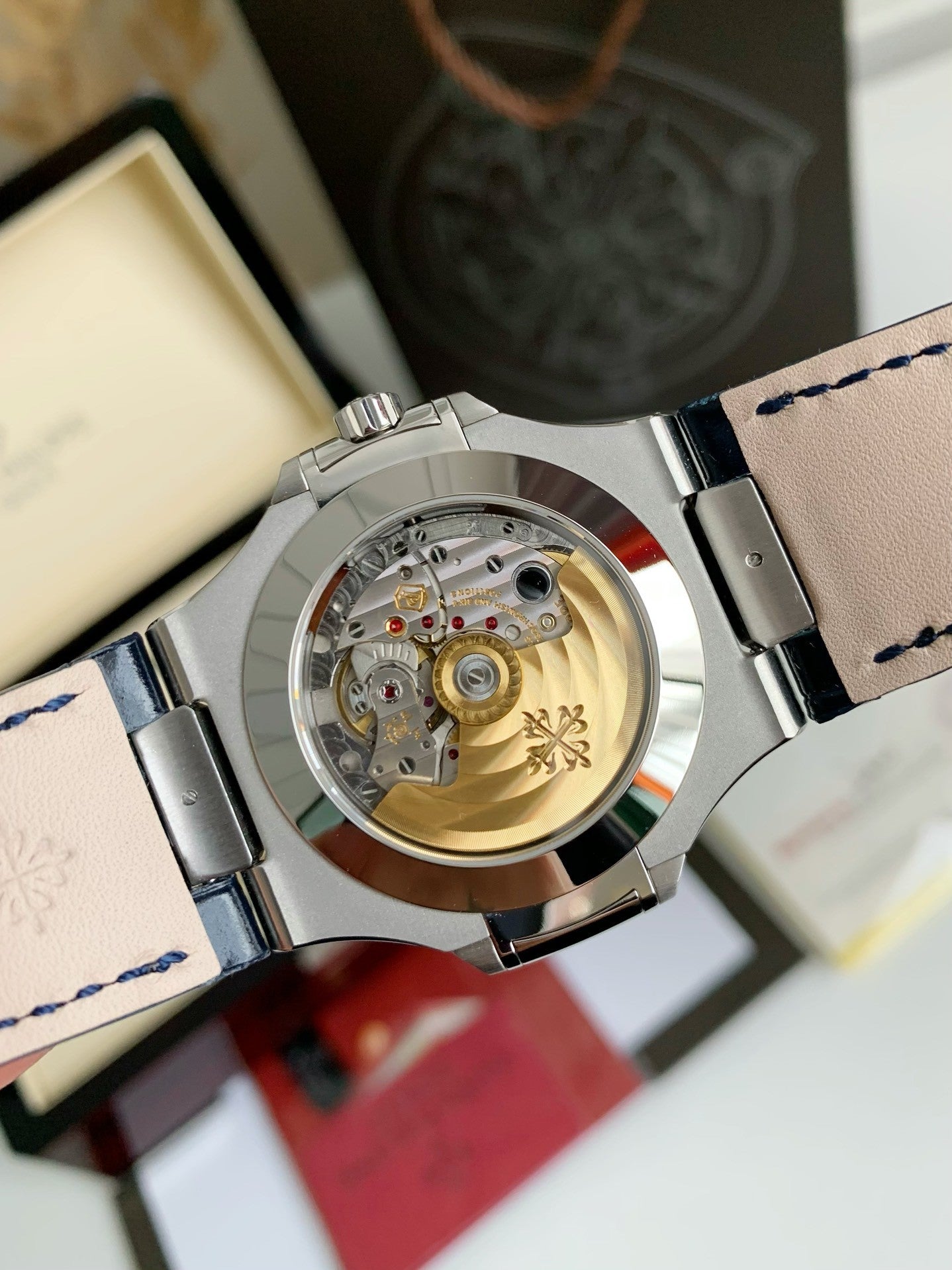 Nautilus 5726 Moonphase Automatic – Blue Dial, Leather Strap | 40.5mm