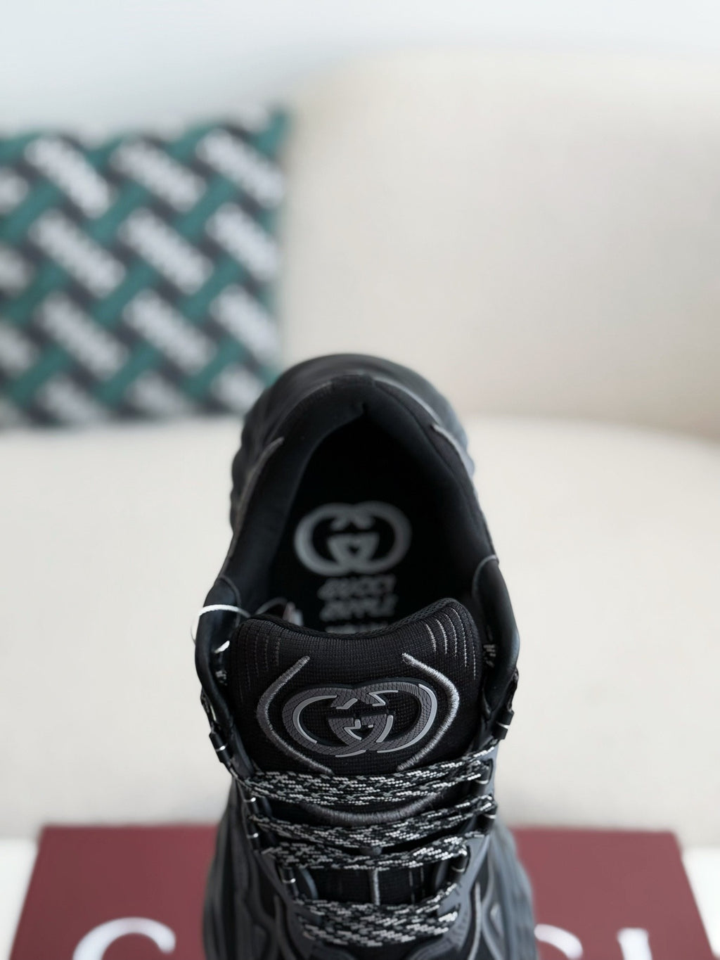 Ripple Black Chunky Sneakers