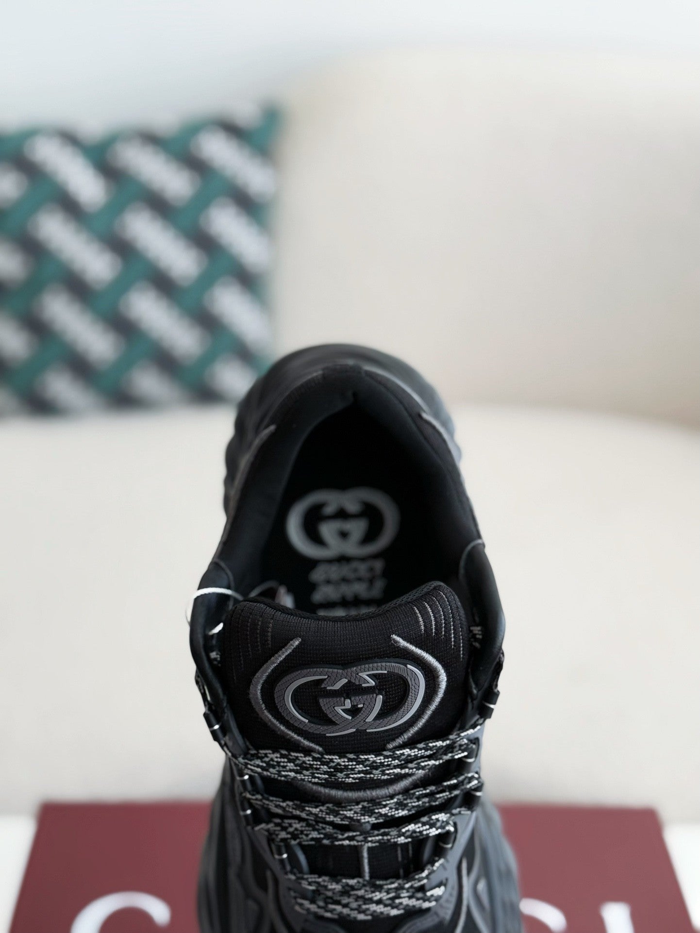 Ripple Black Chunky Sneakers