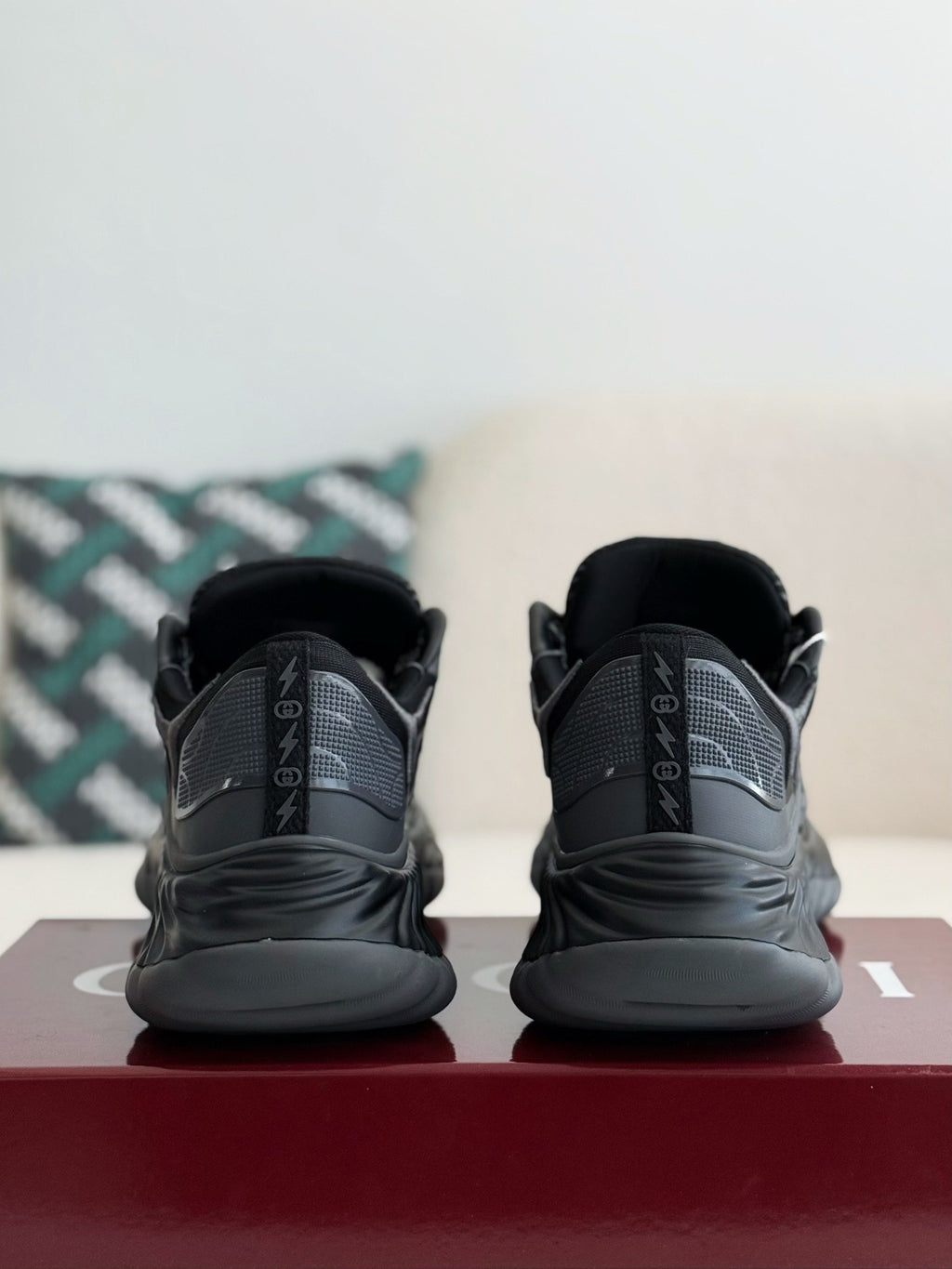 Ripple Black Chunky Sneakers