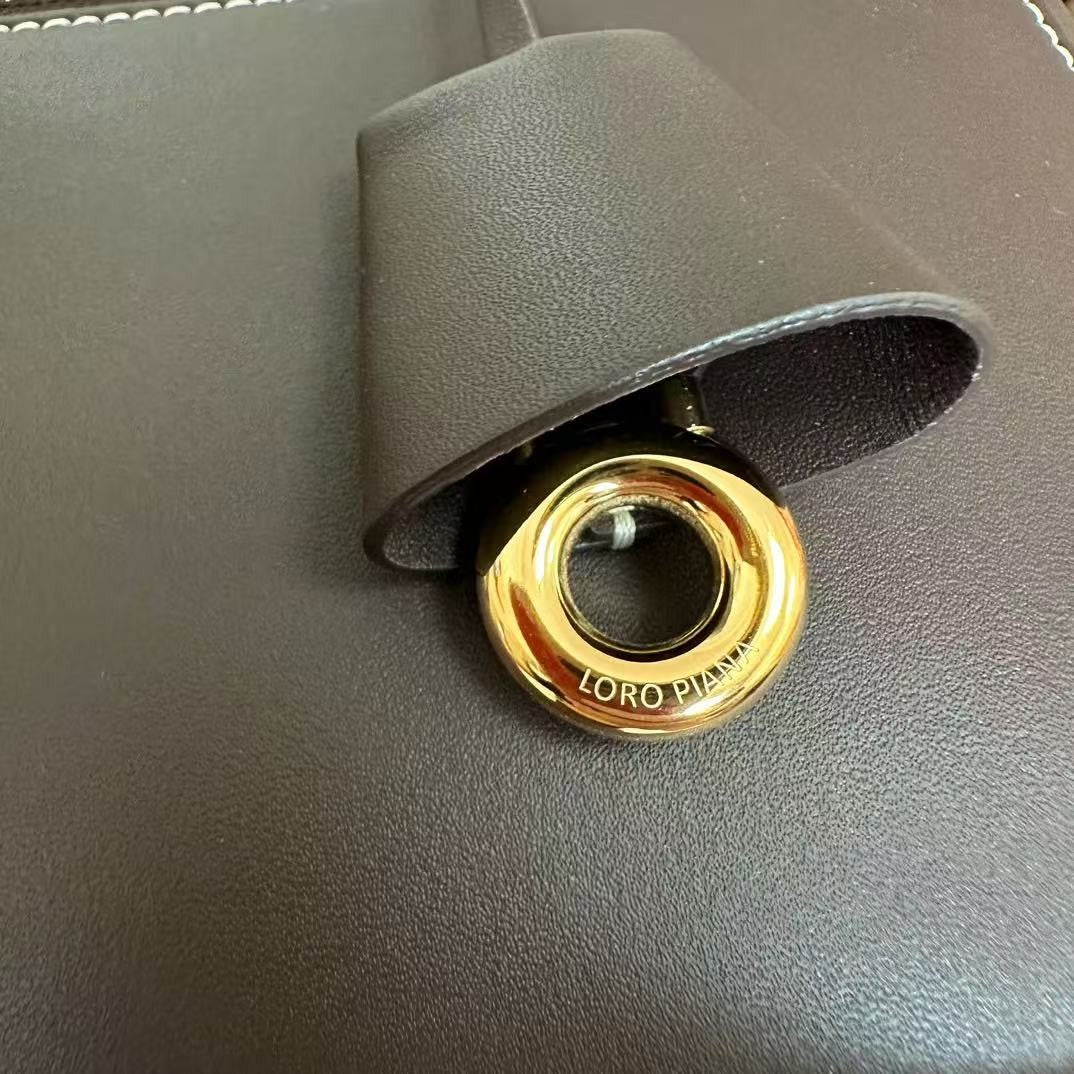 Wine Black Leather & Canvas Crossbody Bag