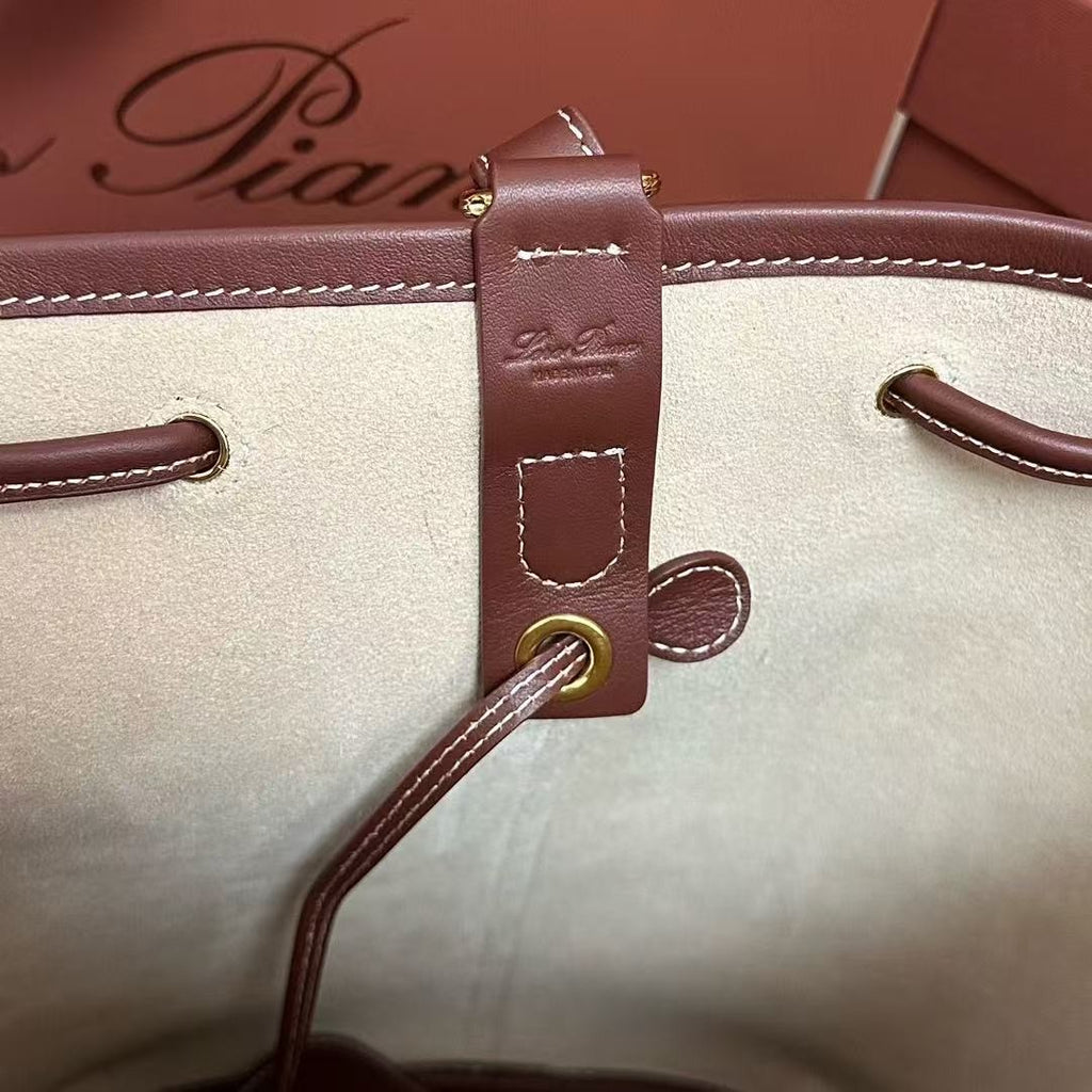 Extra Burgundy Canvas Drawstring Backpack