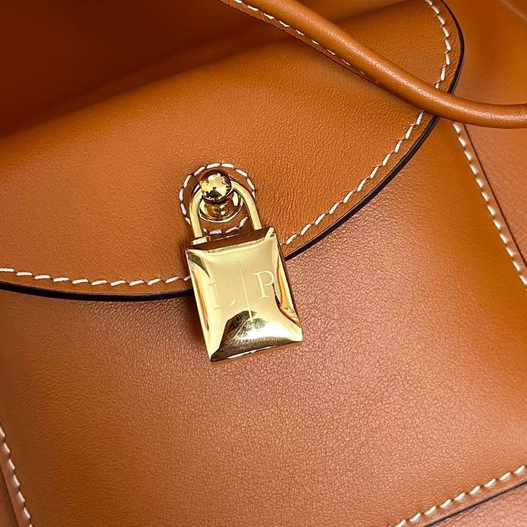 Extra Brown Canvas Drawstring Backpack