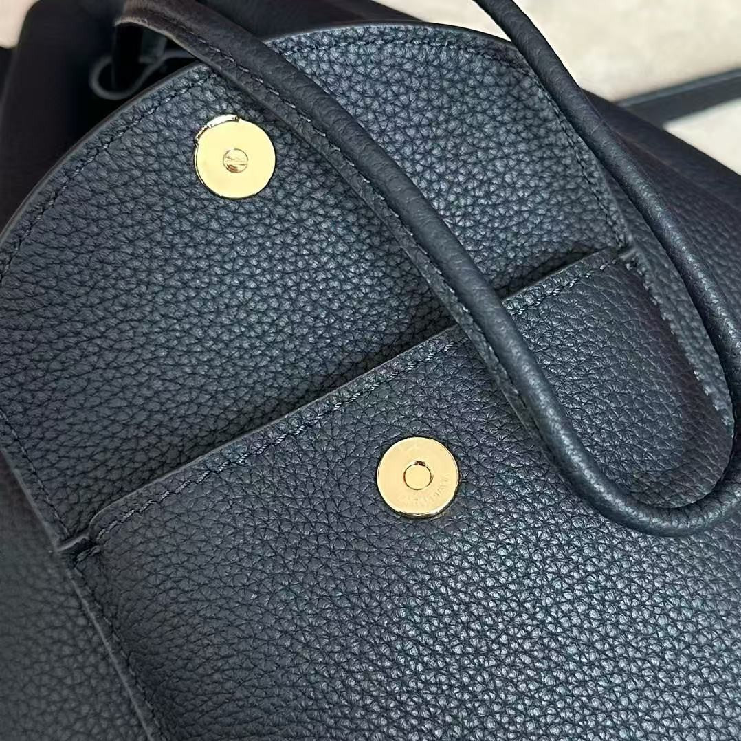 Extra Navy Canvas Drawstring Backpack