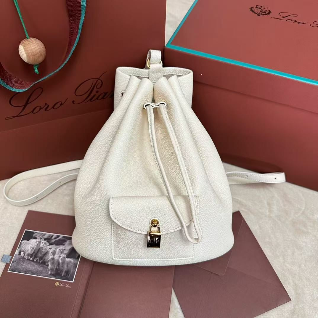 Extra White Canvas Drawstring Backpack