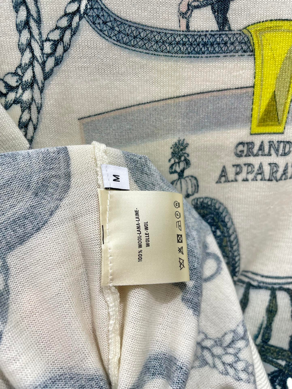 Printed Wool Knit Sweater