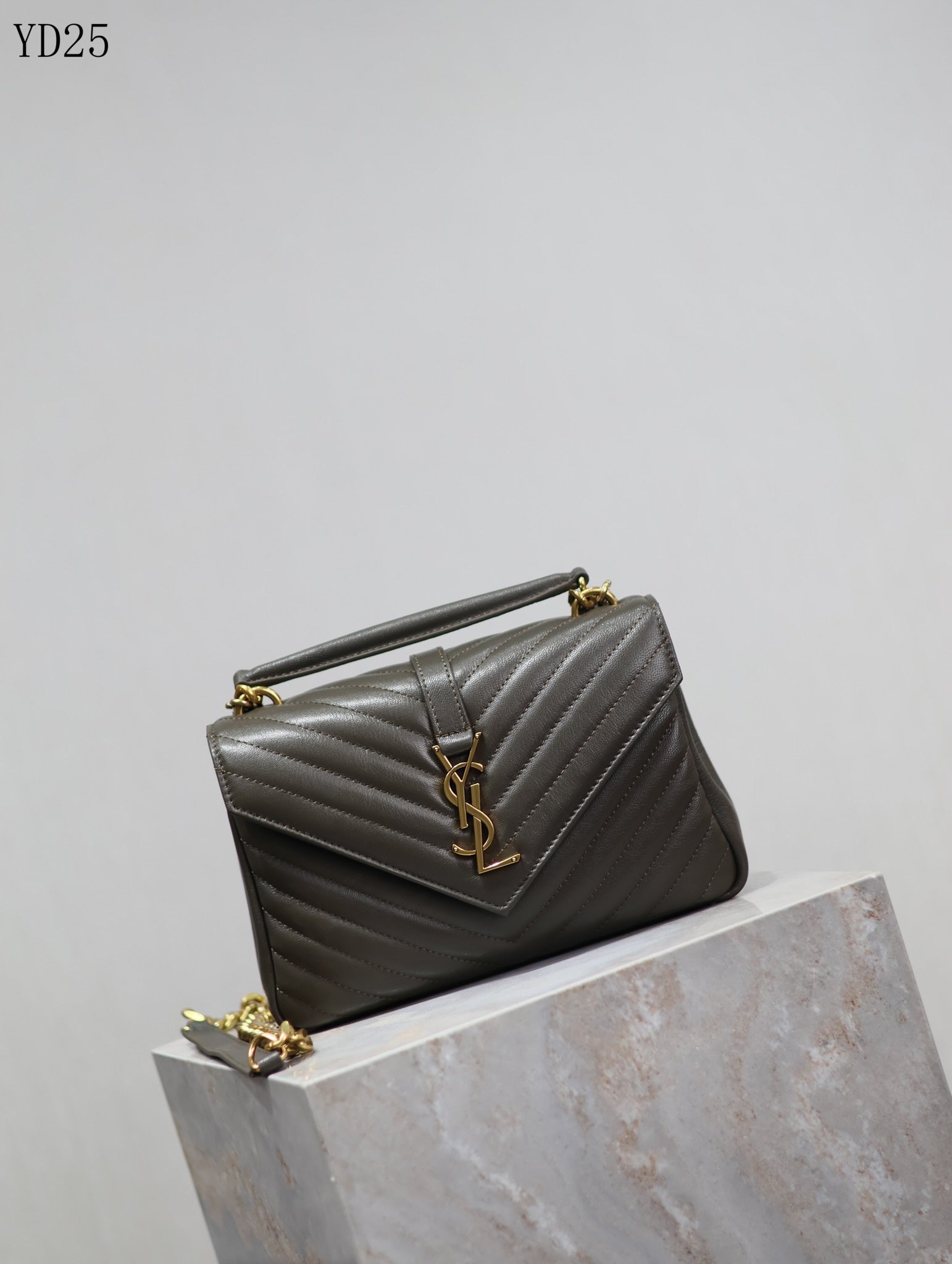 Quilted Leather Collage Bag