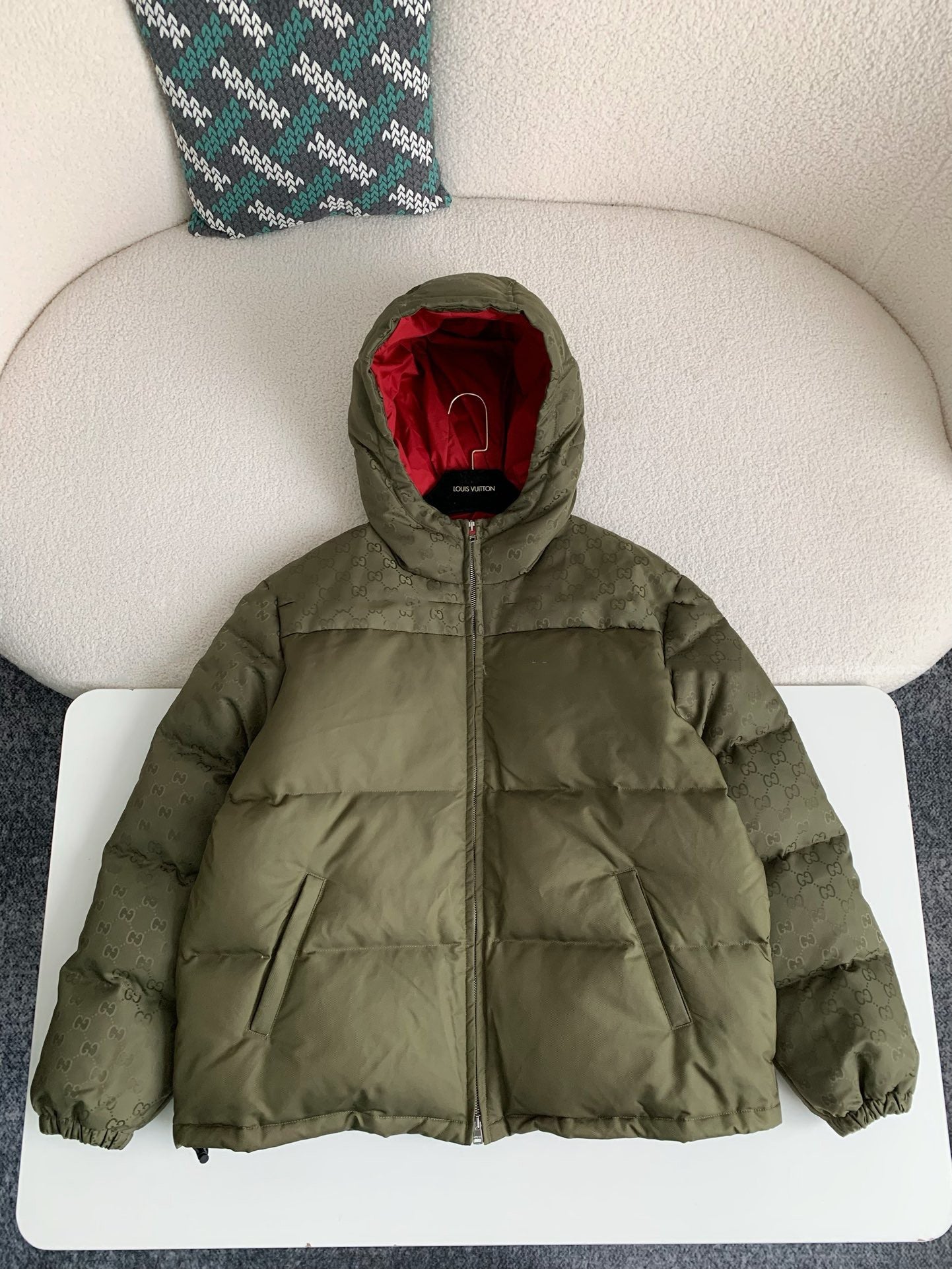 Monogram Sleeve Down Jacket