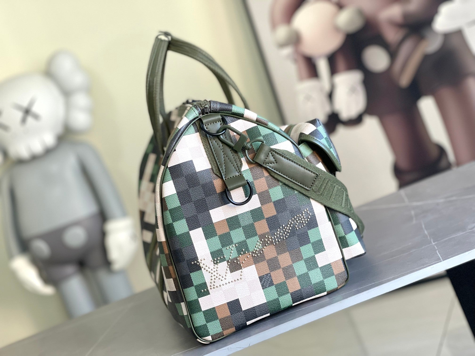 Keepall Bandoulière 50 – Pixel Camo Edition (Spring-Summer 2024 Défilé Homme)