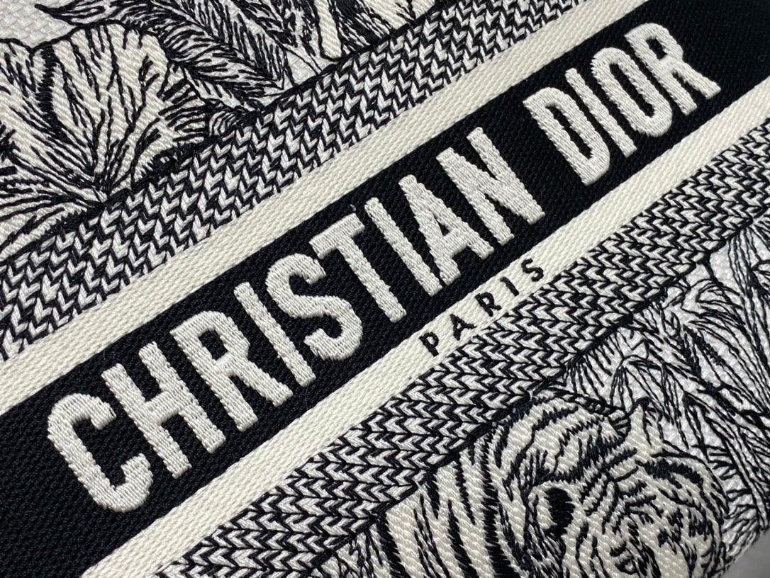 Embroidered Canvas Tote Bag